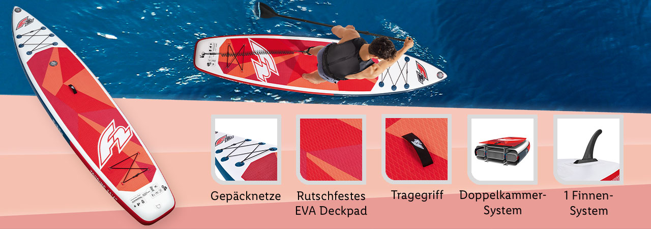 F2 SUP-Board 11\'6 »Touring Doppelkammer-Sys… Zoll«, mit