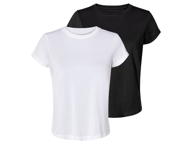 Gehe zu Vollbildansicht: esmara® Damen T-Shirts, 2 Stück, reine Baumwolle - Bild 9