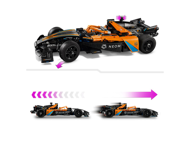 Gehe zu Vollbildansicht: LEGO® Technic 42169 »NEOM McLaren Formula E Race Car« - Bild 4