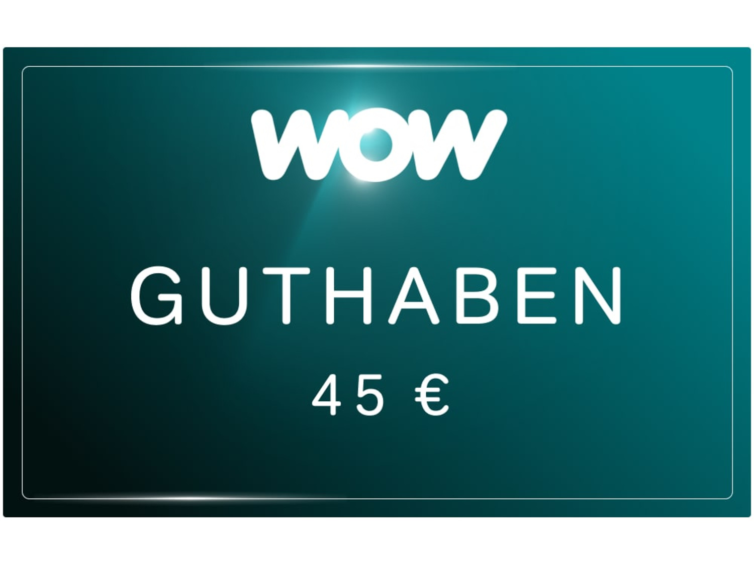 WOW Streaming Guthabenkarte 45€ kaufen online LIDL 