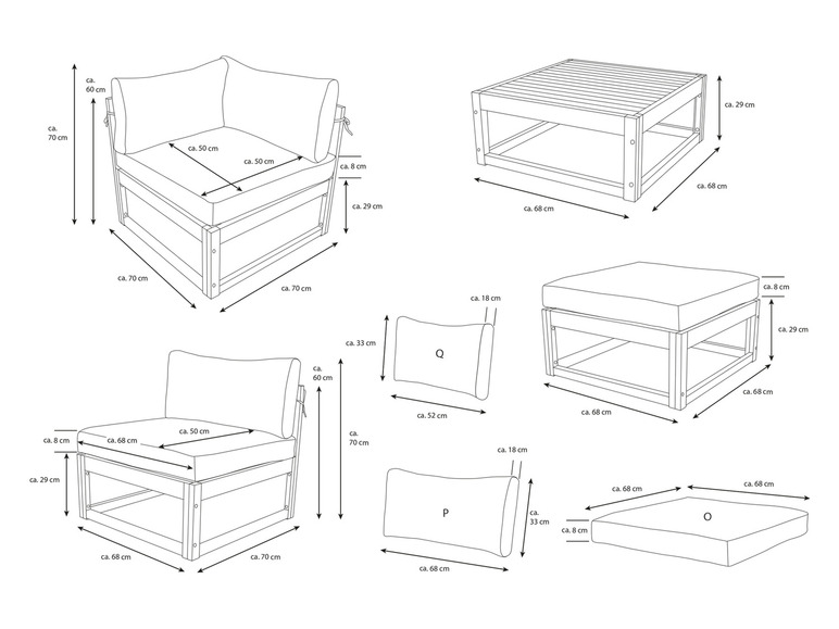 Gehe zu Vollbildansicht: bellavista - Home & Garden® Dining-Set »Karmoy«, 5-teilig - Bild 21