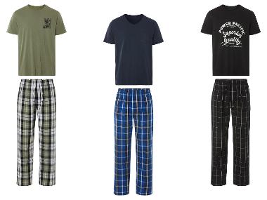 LIVERGY® Herren Pyjama, aus reiner Baumwolle