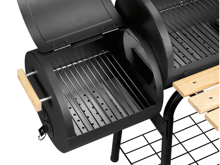 GRILLMEISTER Holzkohle-Smokergrill »GMS 92 separater Brennkammer A1«, mit