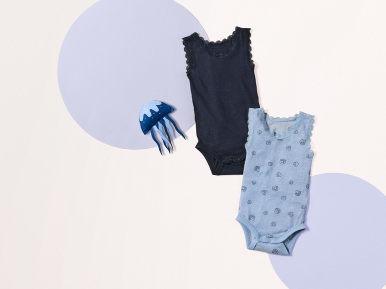 Gehe zu Vollbildansicht: lupilu® Baby Bodies, 2 Stück, leichte Mesh-Qualität - Bild 3