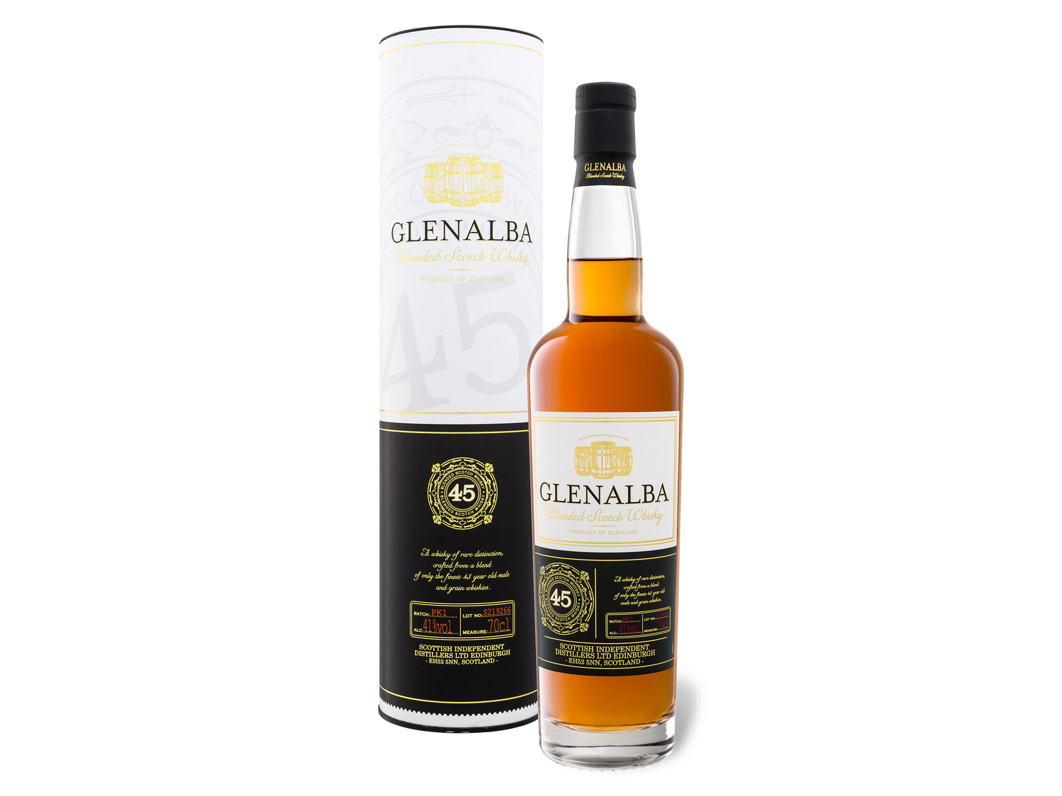 Whisky Scotch mit Jahre Geschenkbo… Blended Glenalba 45