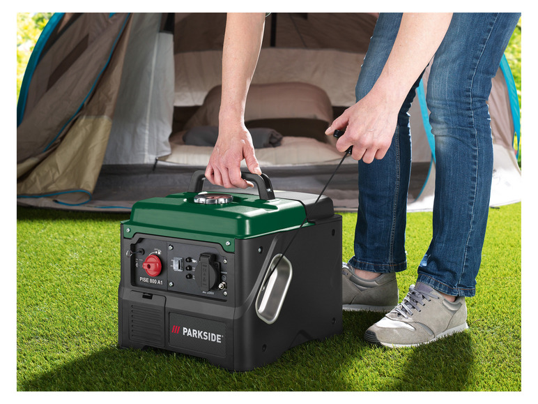 Gehe zu Vollbildansicht: PARKSIDE® Inverter Stromerzeuger »PISE 800 A1«, Benzin, 800 W - Bild 8