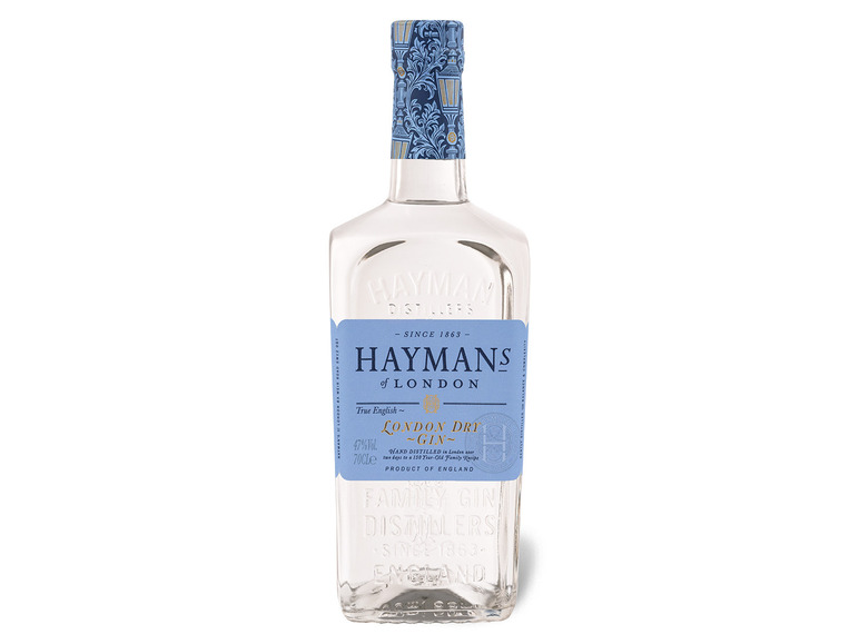 Gehe zu Vollbildansicht: Hayman's London Dry Gin 47% Vol - Bild 1