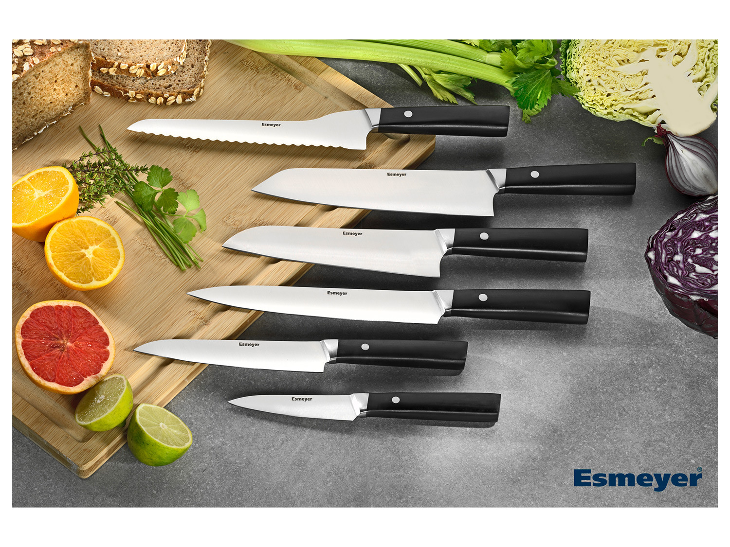 Esmeyer Messerset 6-teilig Edelstahl LIDL | Asia aus