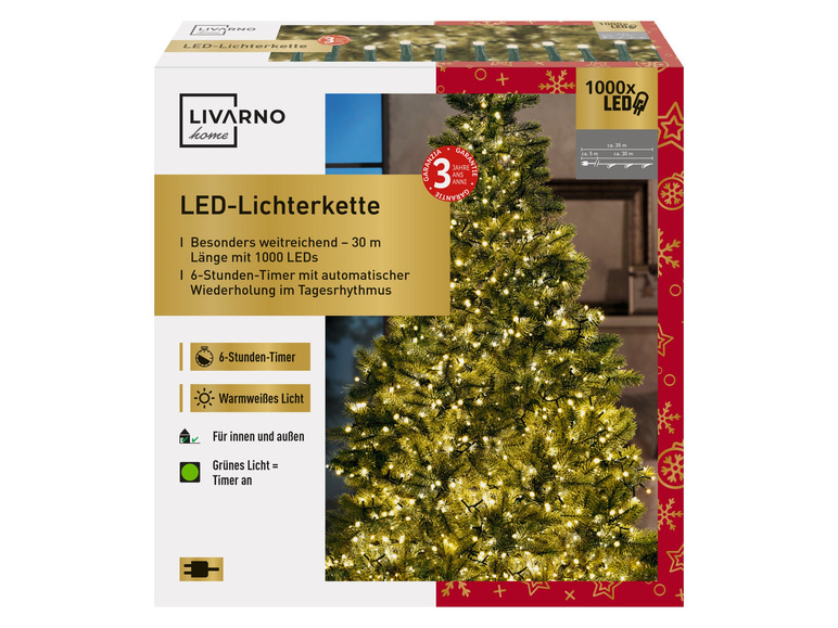 Gehe zu Vollbildansicht: LIVARNO home LED/Galaxie-Lichterkette, für den Innen- und Außengebrauch - Bild 13