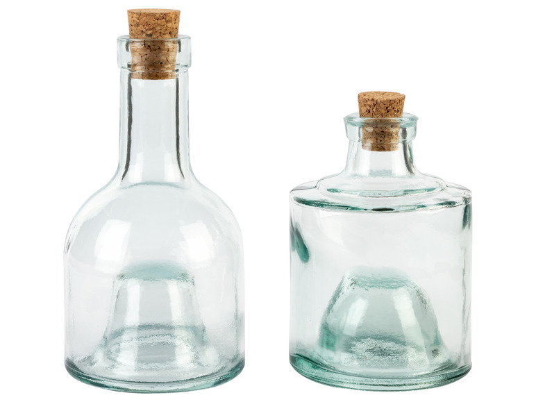 Gehe zu Vollbildansicht: ERNESTO® Ölflasche \ Stapelbares Flaschen-Set, mit Korkstopfen - Bild 2