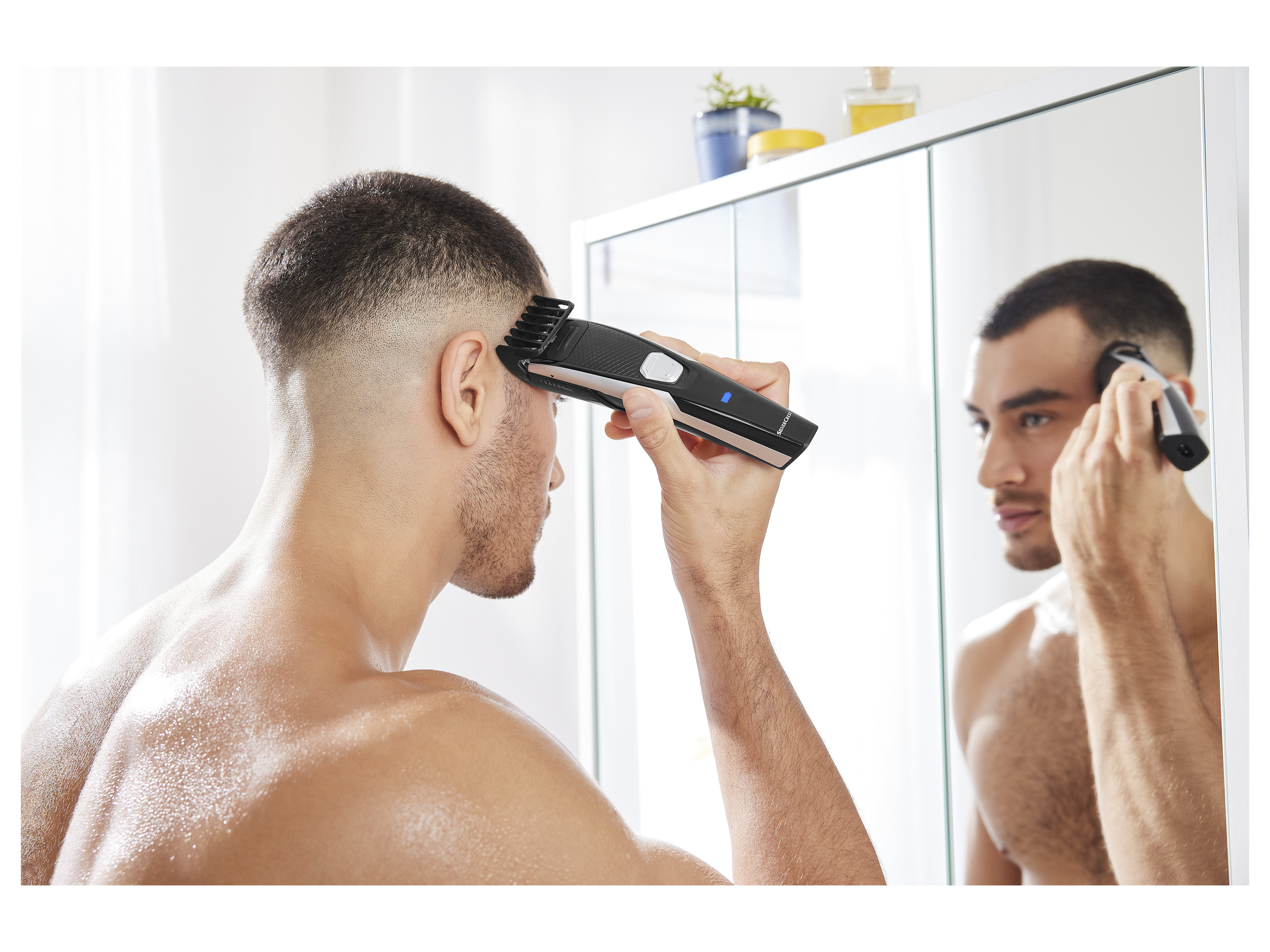 SILVERCREST® PERSONAL CARE Haar- und Bartschneider »SHBS 500 E4«, 2 Aufsteckkämme 