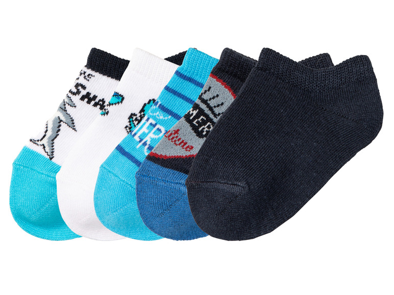 Gehe zu Vollbildansicht: lupilu® Kleinkinder Sneakersocken, 5 Paar, mit hohem Bio-Baumwollanteil - Bild 2