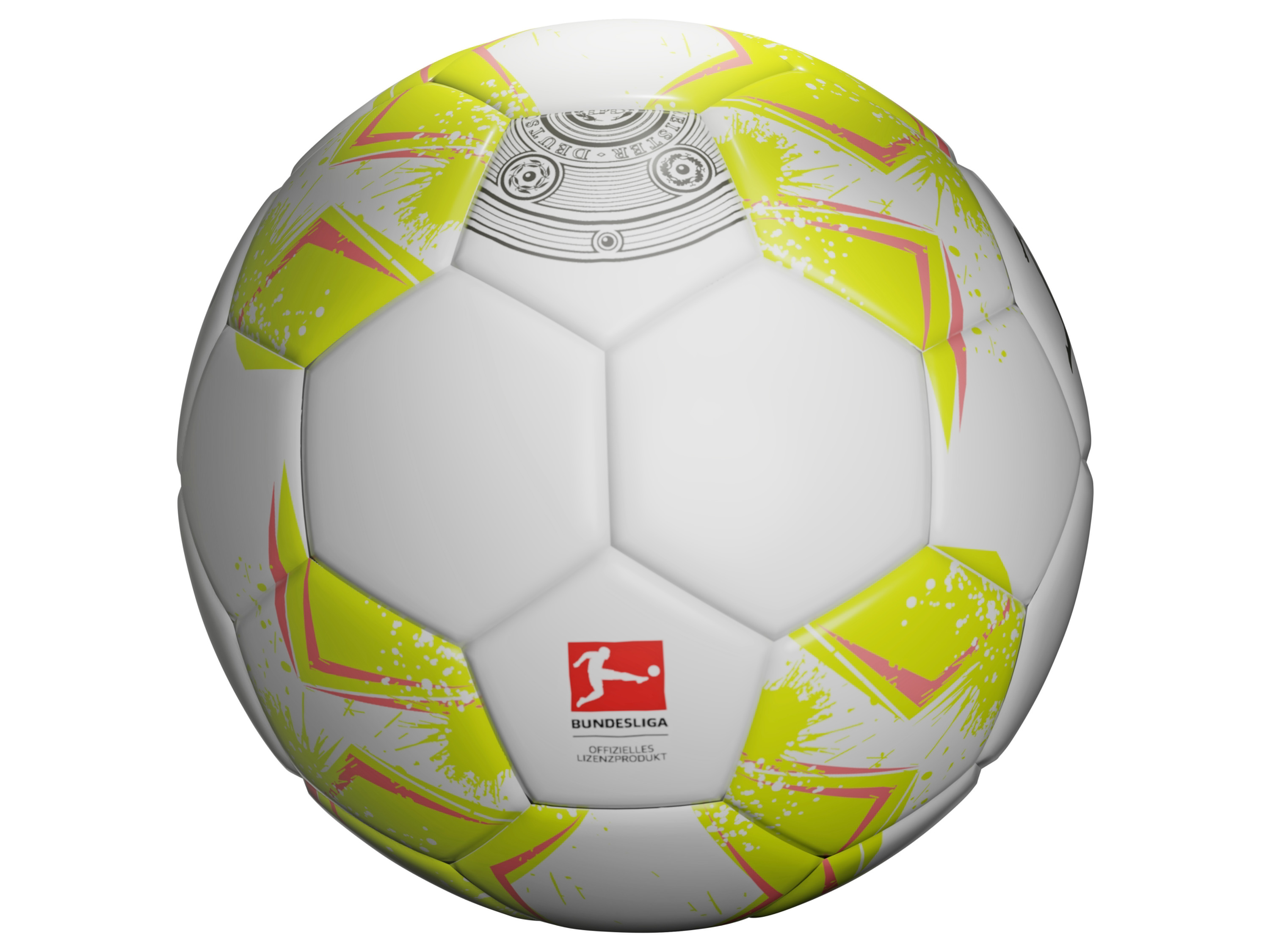 Bundesliga Miniball S24 (weiß/gelb/rot)