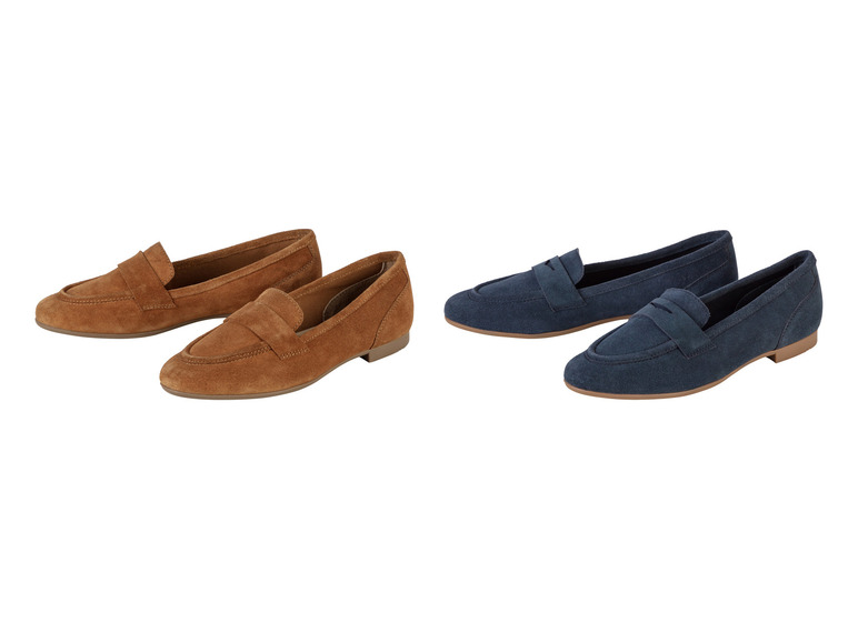 Gehe zu Vollbildansicht: esmara® Damen Leder-Slipper mit Textilfutter - Bild 1