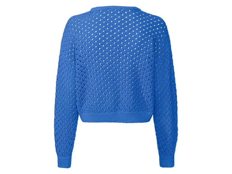 Gehe zu Vollbildansicht: esmara® Damen Pullover mit Lochstrick - Bild 4