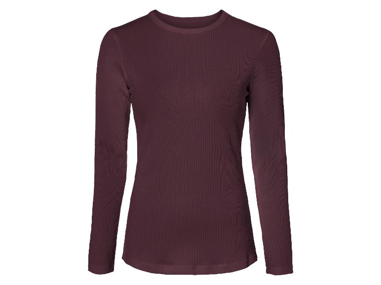 Gehe zu Vollbildansicht: esmara® Damen Langarmshirt in modischer Ripp-Qualität - Bild 6