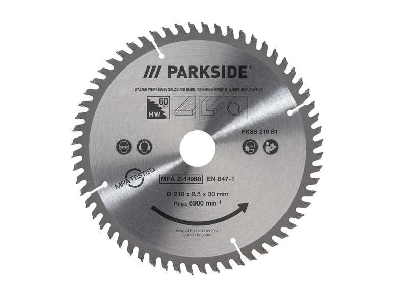 Gehe zu Vollbildansicht: PARKSIDE® Kreissägeblatt »PKSB 210 B1«, 210 mm - Bild 4