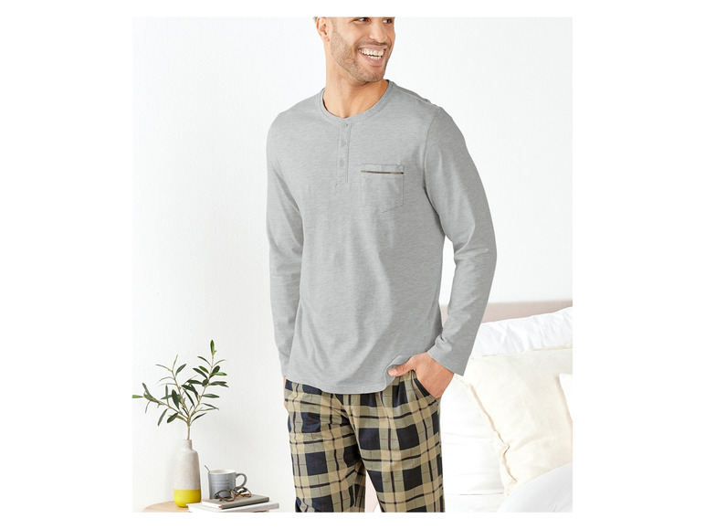 Gehe zu Vollbildansicht: LIVERGY® Herren Pyjama, mit Eingrifftaschen - Bild 6