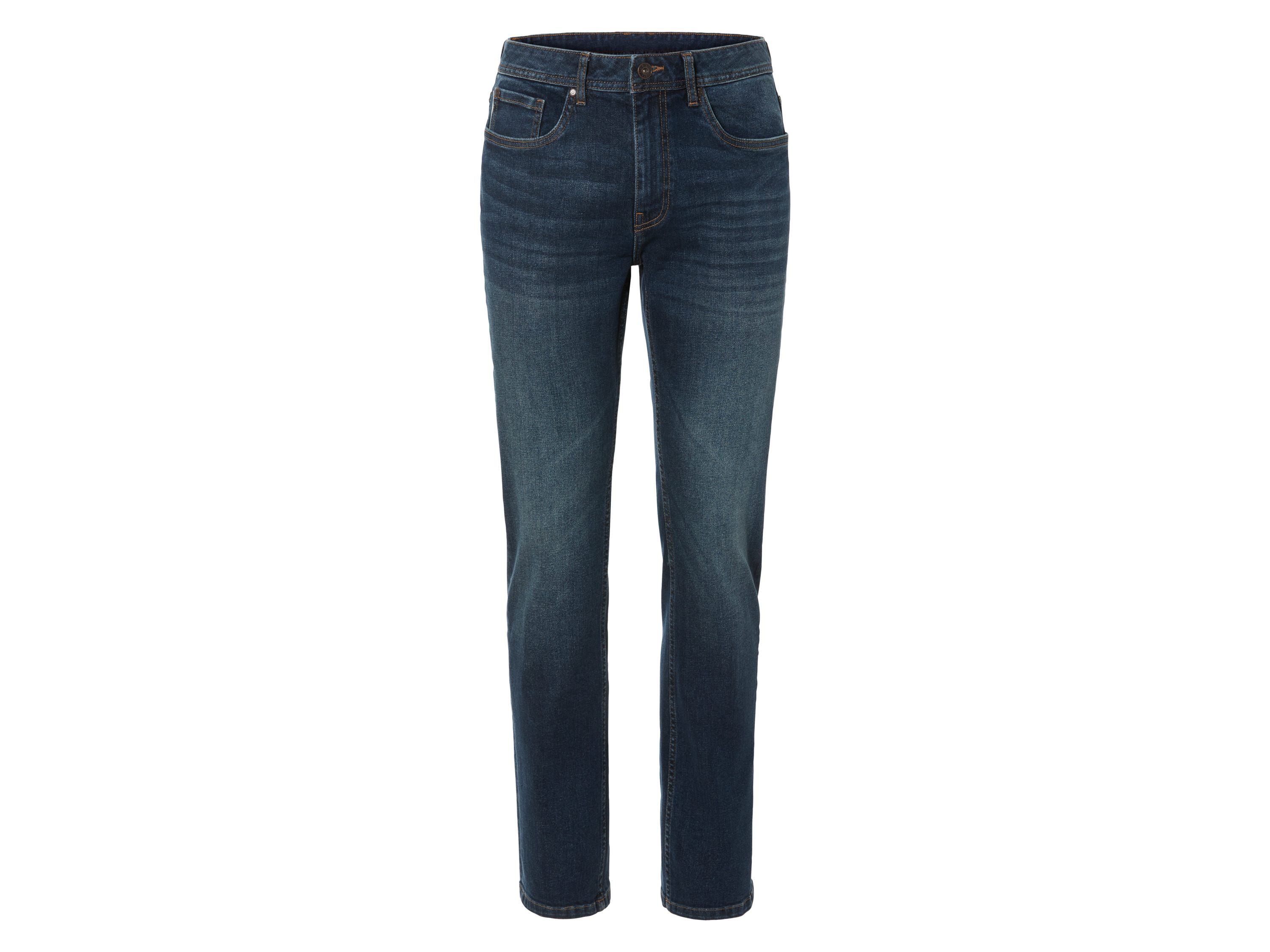 LIVERGY® Herren Jeans Slim Fit (48 (32/32), dunkelblau) 48 (32/32)