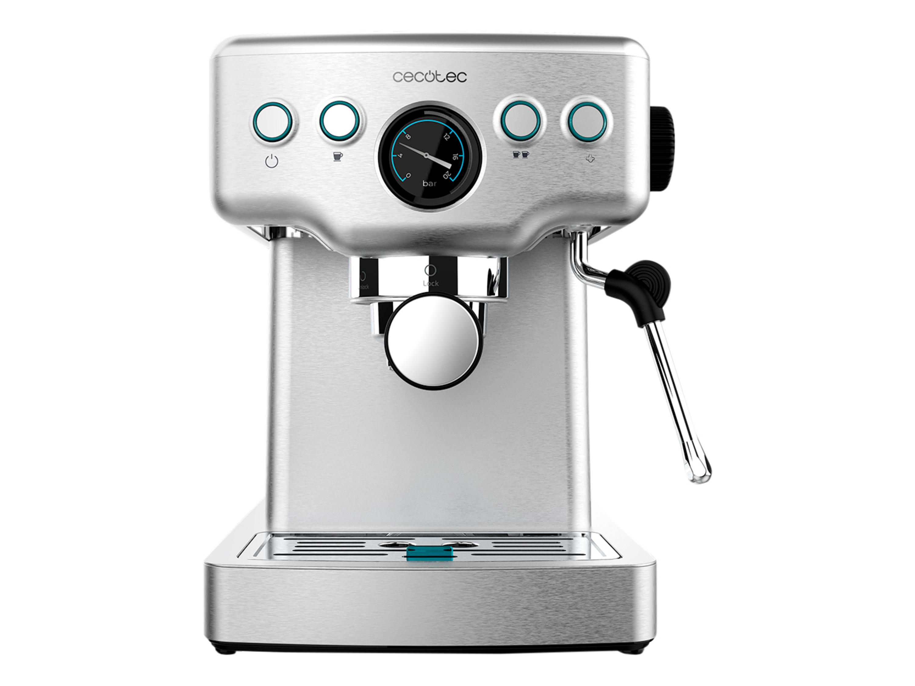 Cecotec Barista-Kaffeemaschine mit 20 bar, Manometer und Thermoblock