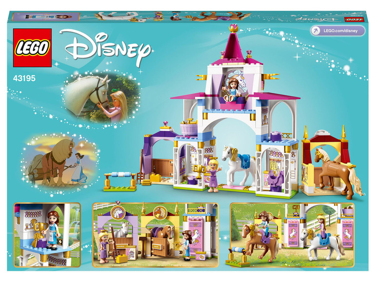 LEGO® Ställe« Rapunzels Princess™ Disney und 43195 »Belles königliche