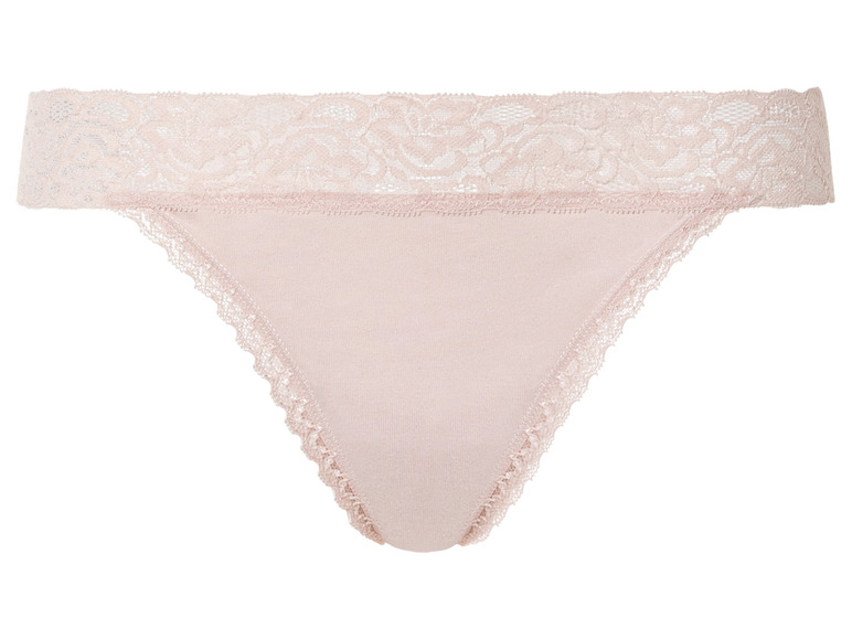 Gehe zu Vollbildansicht: esmara® Damen String, 5 Stück, mit Spitze - Bild 10