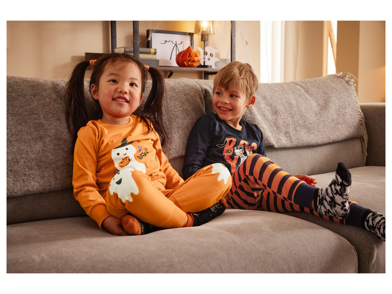 Gehe zu Vollbildansicht: lupilu® Kinder Pyjama, mit leuchtendem Print - Bild 11