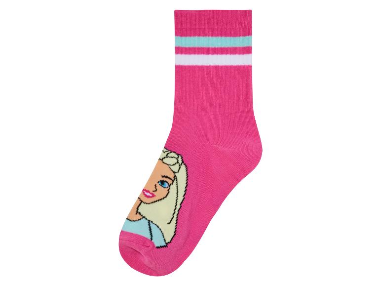 Gehe zu Vollbildansicht: Kleinkinder / Kinder Socken »Barbie«, 3 Paar, mit Baumwolle - Bild 3