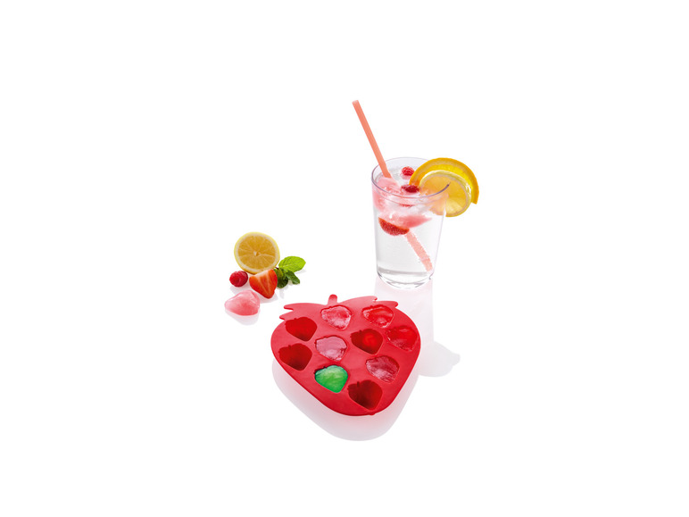 Gehe zu Vollbildansicht: ERNESTO® Eiswürfelform „Erdbeere“ \ „Ananas“ \ „Melone“ \ „Kaktus“, spülmaschinengeeignet - Bild 4