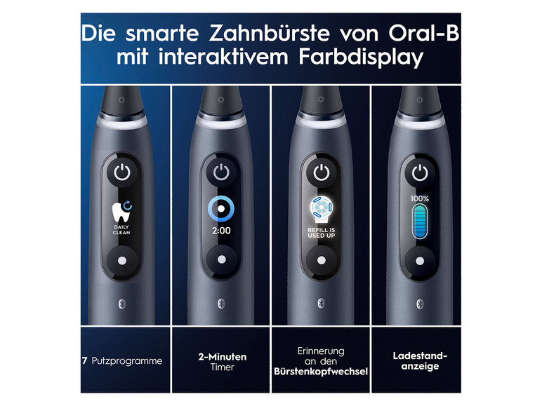 Gehe zu Vollbildansicht: Oral-B iO Series 9 Elektrische Zahnbürste, Lade-Reiseetui - Bild 6