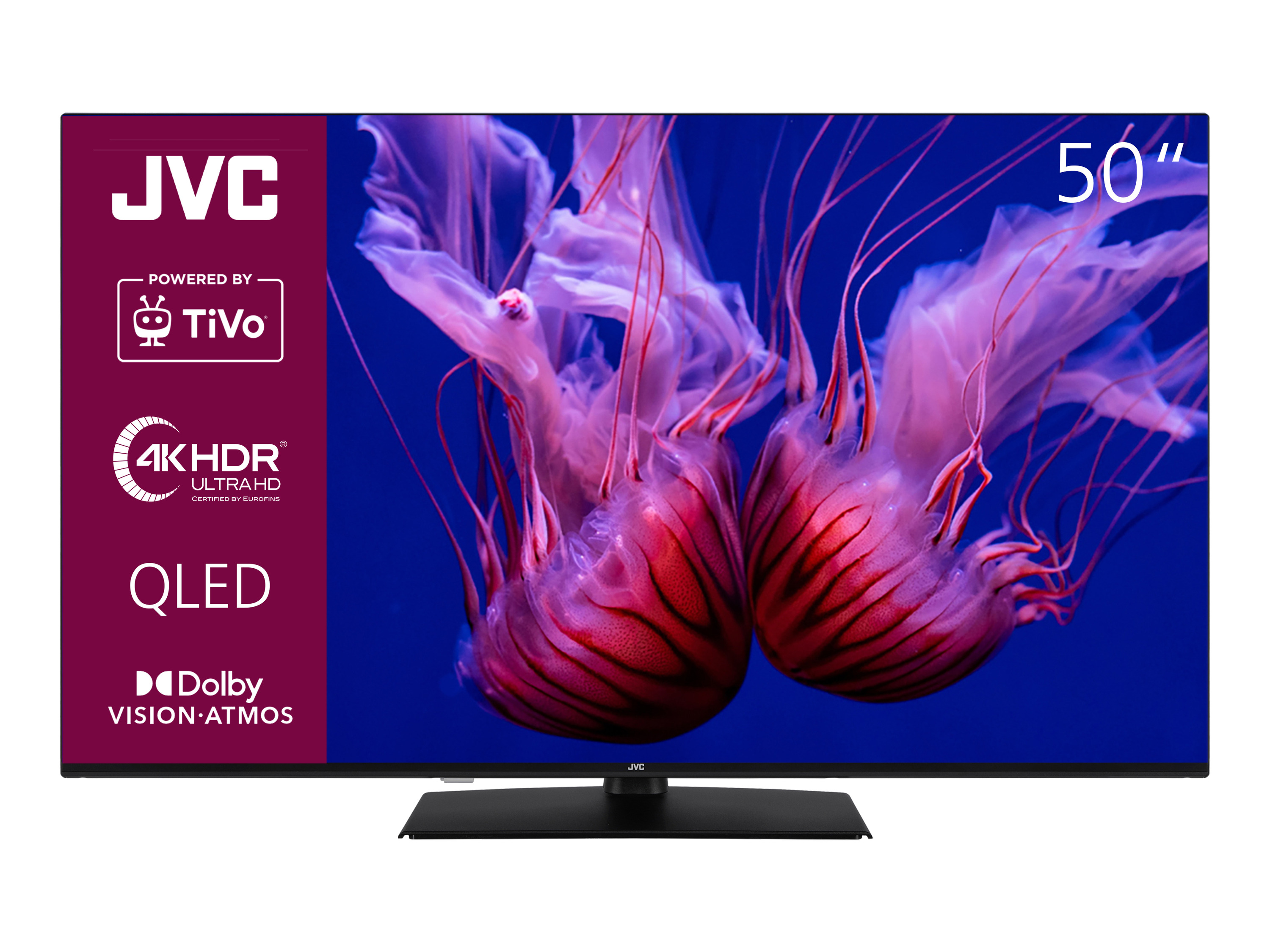 JVC Fernseher LT-VUQ3455 QLED TiVo Smart TV 4K UHD (50 Zoll) 50 Zoll