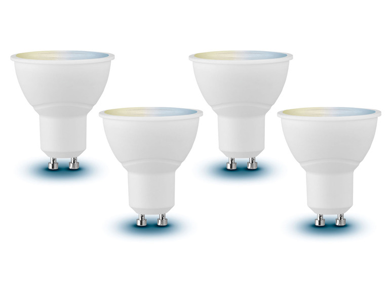 LIVARNO home 4er Smart GU10 Zigbee Lichtfarbensteuerung, für Home, Watt, - 5 Set Leuchtmittel