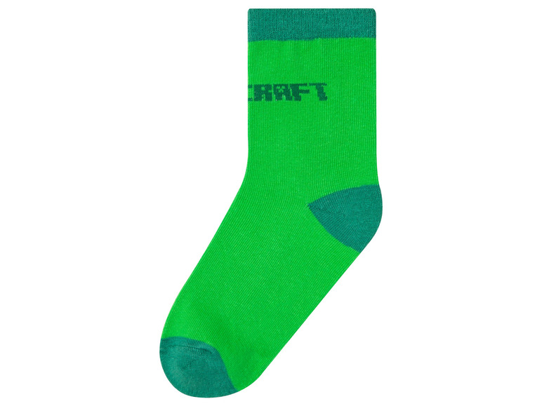 Gehe zu Vollbildansicht: Minecraft Kinder Socken, 3 Paar, weiche Baumwollmischung - Bild 12