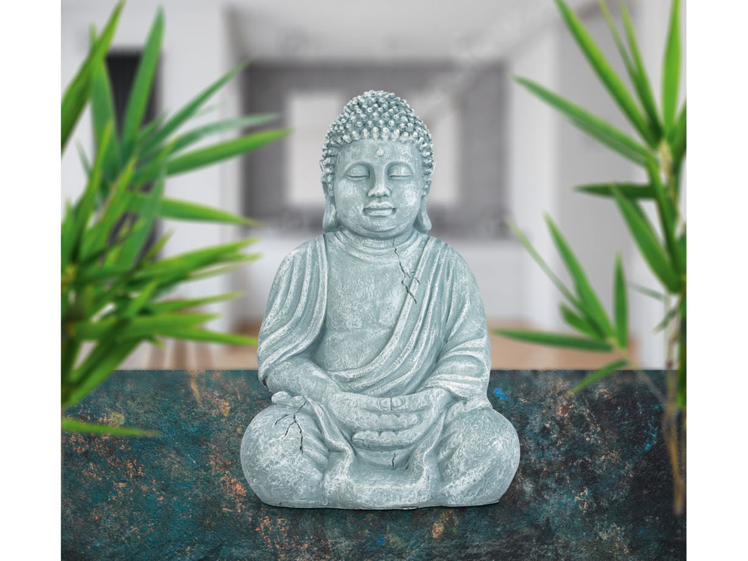 sitzend Dekofigur home LIVARNO »Buddha«