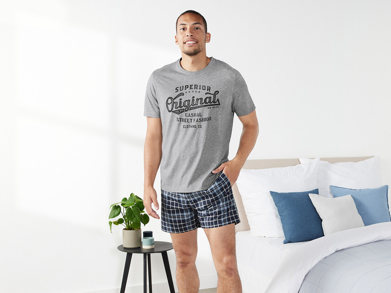 Gehe zu Vollbildansicht: LIVERGY® Herren Pyjama mit Rundhalsausschnitt - Bild 9