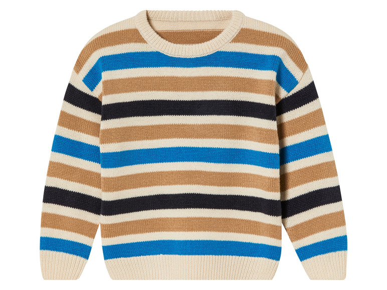 Gehe zu Vollbildansicht: lupilu® Kinder-Strickpullover, mit Ärmelsaum und Taillenbund - Bild 2