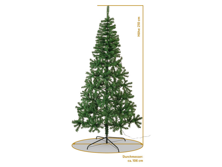 LIVARNO home LEDs cm, LED-Weihnachtsbaum, mit 180 210