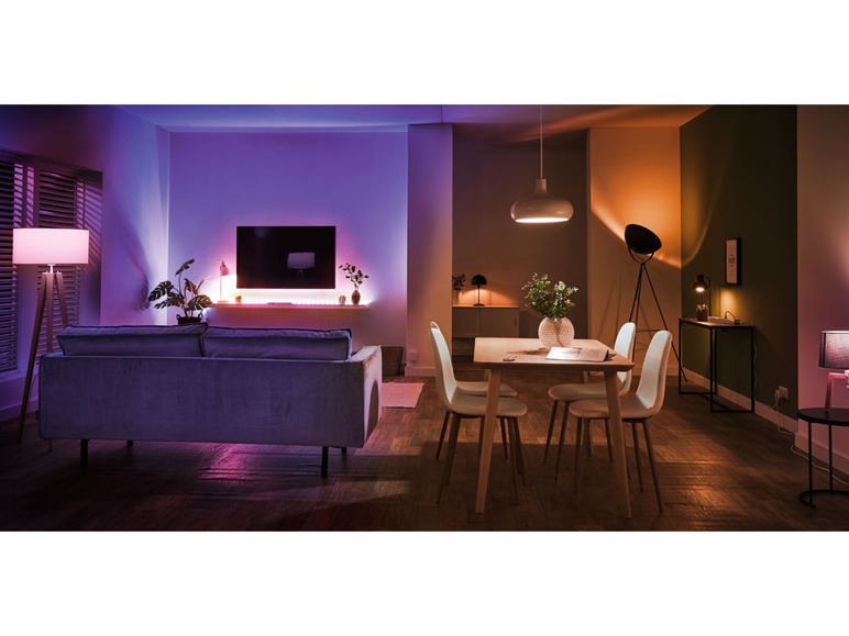 + Gateway 3 Zwischenstecker Zigbee Home SILVERCREST® + Starter LED-Band Smart Set,