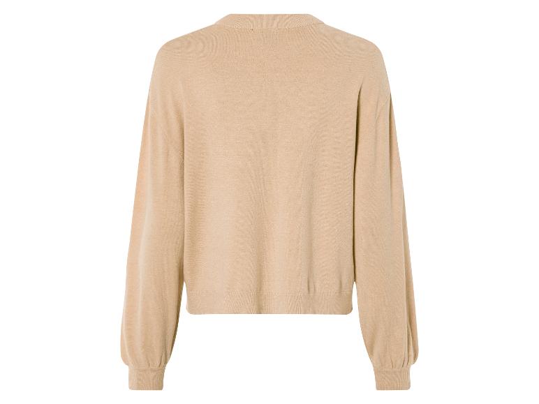 Gehe zu Vollbildansicht: esmara® Damen Strickpullover, mit aufgesetzten Silberperlen - Bild 4