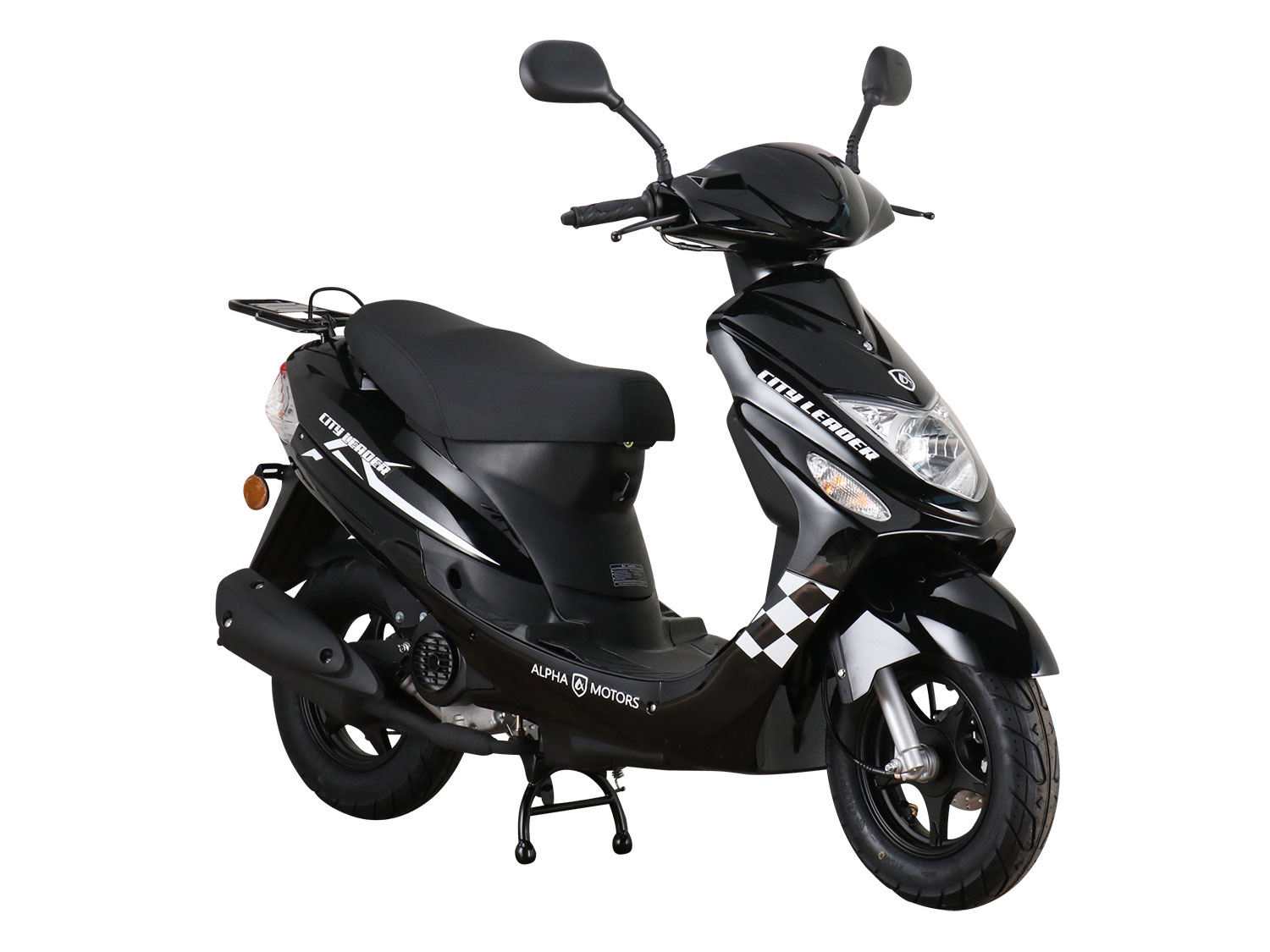 Alpha Motors Mofaroller CityLeader 50 ccm (schwarz, 45 km/h EURO 5)