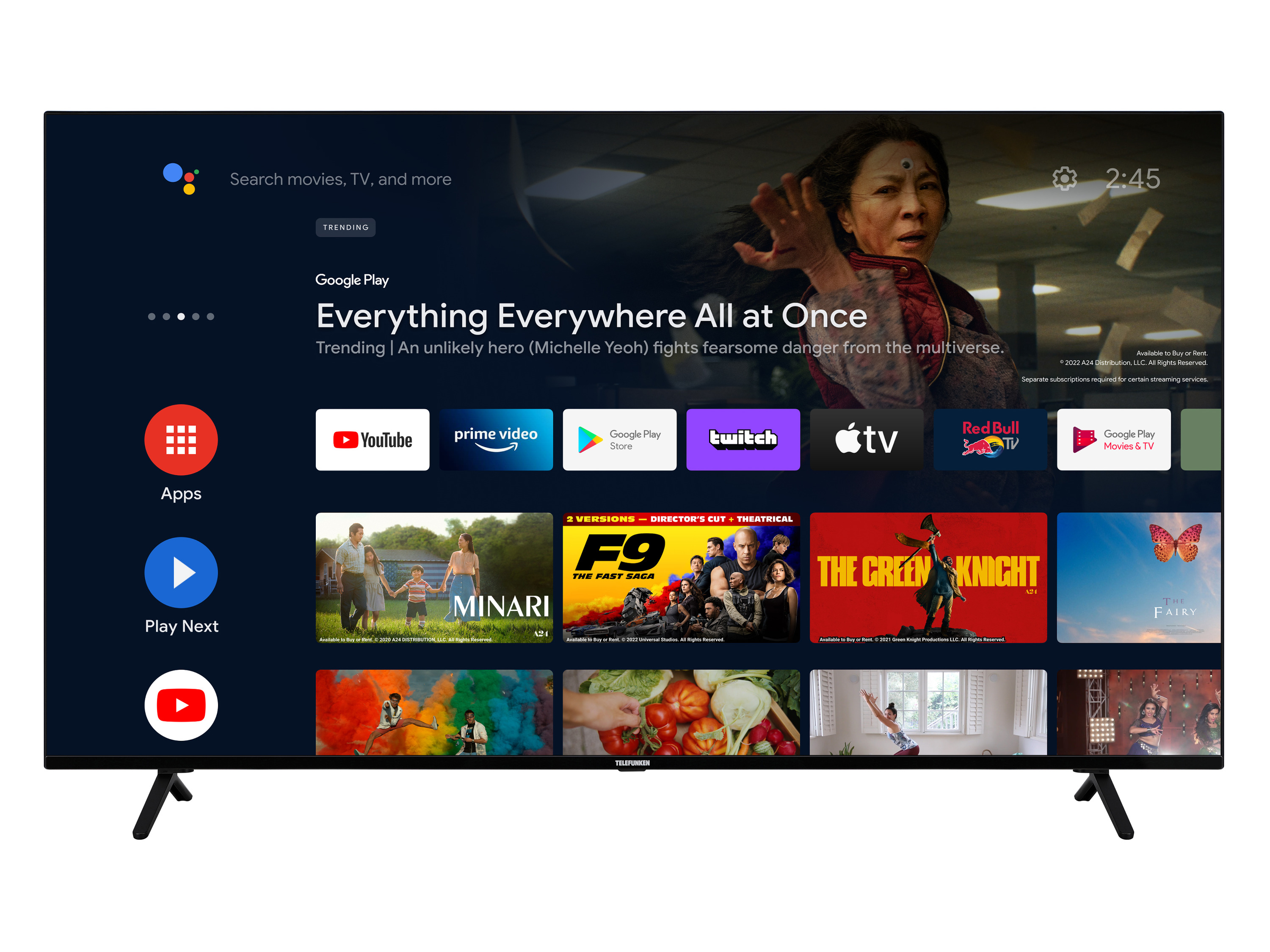 TELEFUNKEN Fernseher »XU70AN660S« Android Smart TV 70 Zoll 4K UHD