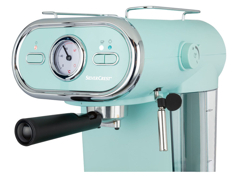 SILVERCREST® KITCHEN TOOLS Espressomaschine/Siebträger Pastell mint SEM 1100 D3