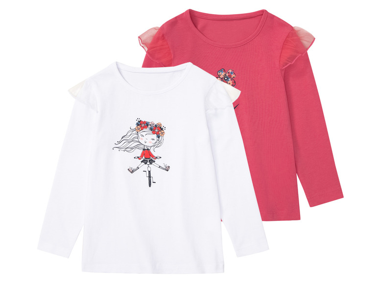 Gehe zu Vollbildansicht: lupilu® Kleinkinder Langarmshirts, 2 Stück, langarm - Bild 9