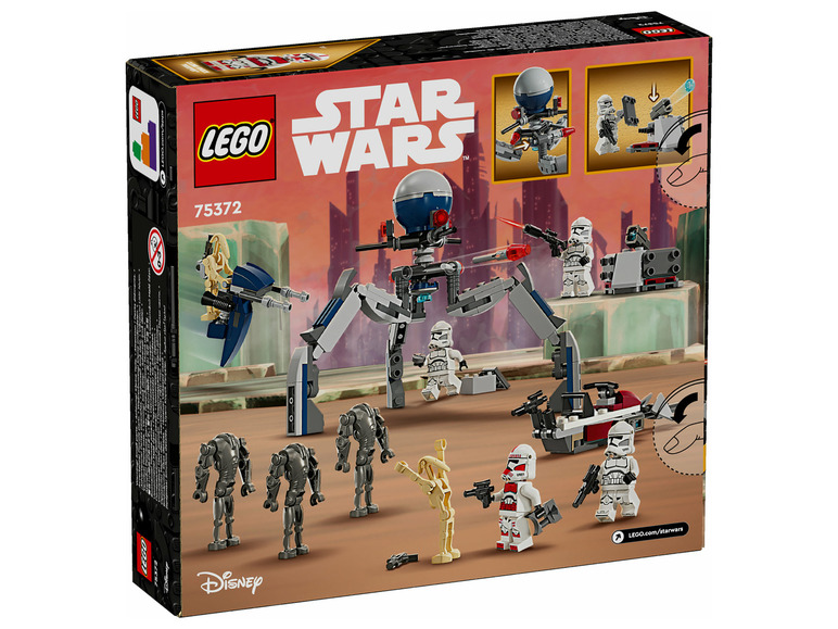 Gehe zu Vollbildansicht: LEGO® Star Wars 75372 »Clone Trooper™ & Battle Droid™ Battle Pack« - Bild 7