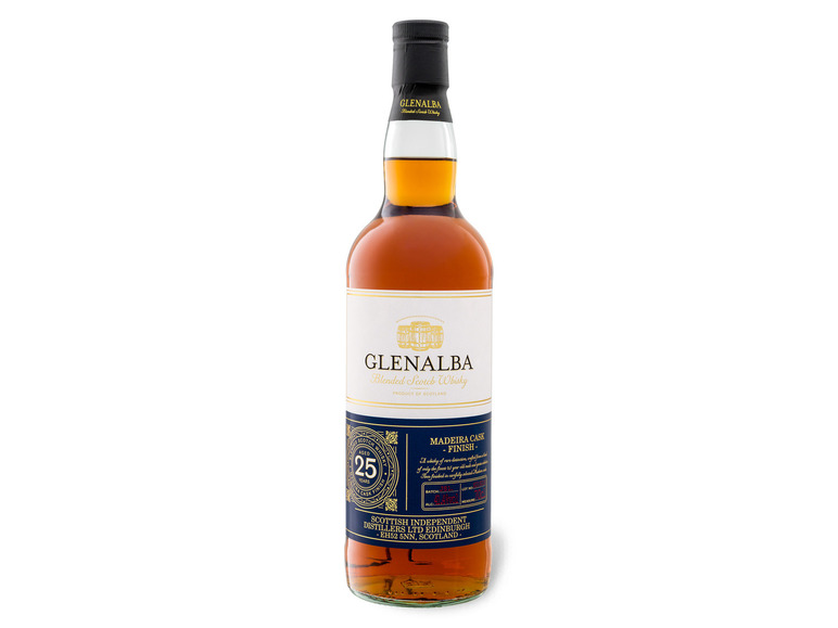 Vol Cask Jahre 25 Scotch mit Whisky Madeira 41,4% Glenalba Finish Geschenkbox Blended