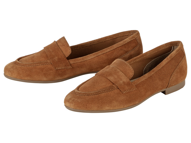 Gehe zu Vollbildansicht: esmara® Damen Leder-Slipper mit Textilfutter - Bild 2