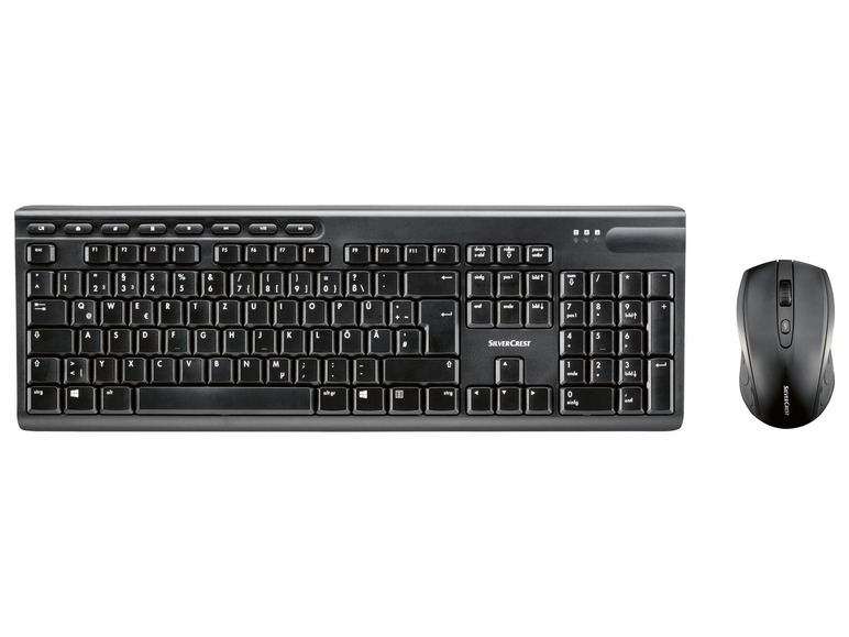Tastatur SILVERCREST® mit Set, Maus kabellos, und USB-Nano-Empfänger