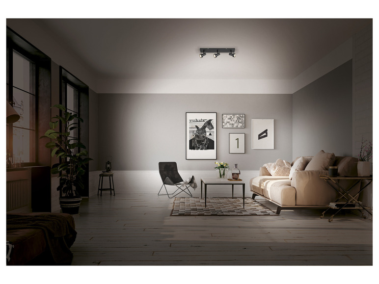 Gehe zu Vollbildansicht: LIVARNO home LED-Deckenleuchte, 3 flammig, 4,8 W - Bild 3