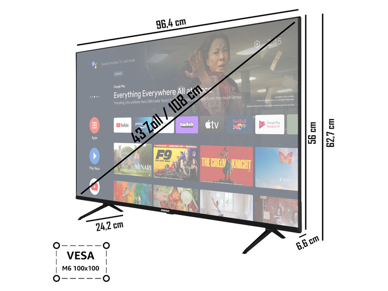 TELEFUNKEN Fernseher »XF43AN660S« 43 Zoll Smart TV Full HD