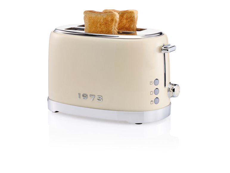 Gehe zu Vollbildansicht: SILVERCREST® KITCHEN TOOLS Doppelschlitz-Toaster »EDS Chrom Retro 1973 STR 980 B2«, mit Elementen in Retro-Optik - Bild 3